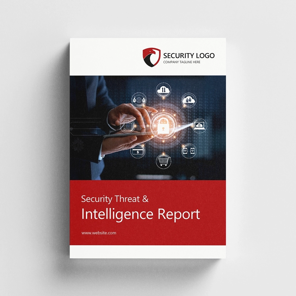 Main view of Infonaligy Partners cybersecurity bifold brochure - Outer spread